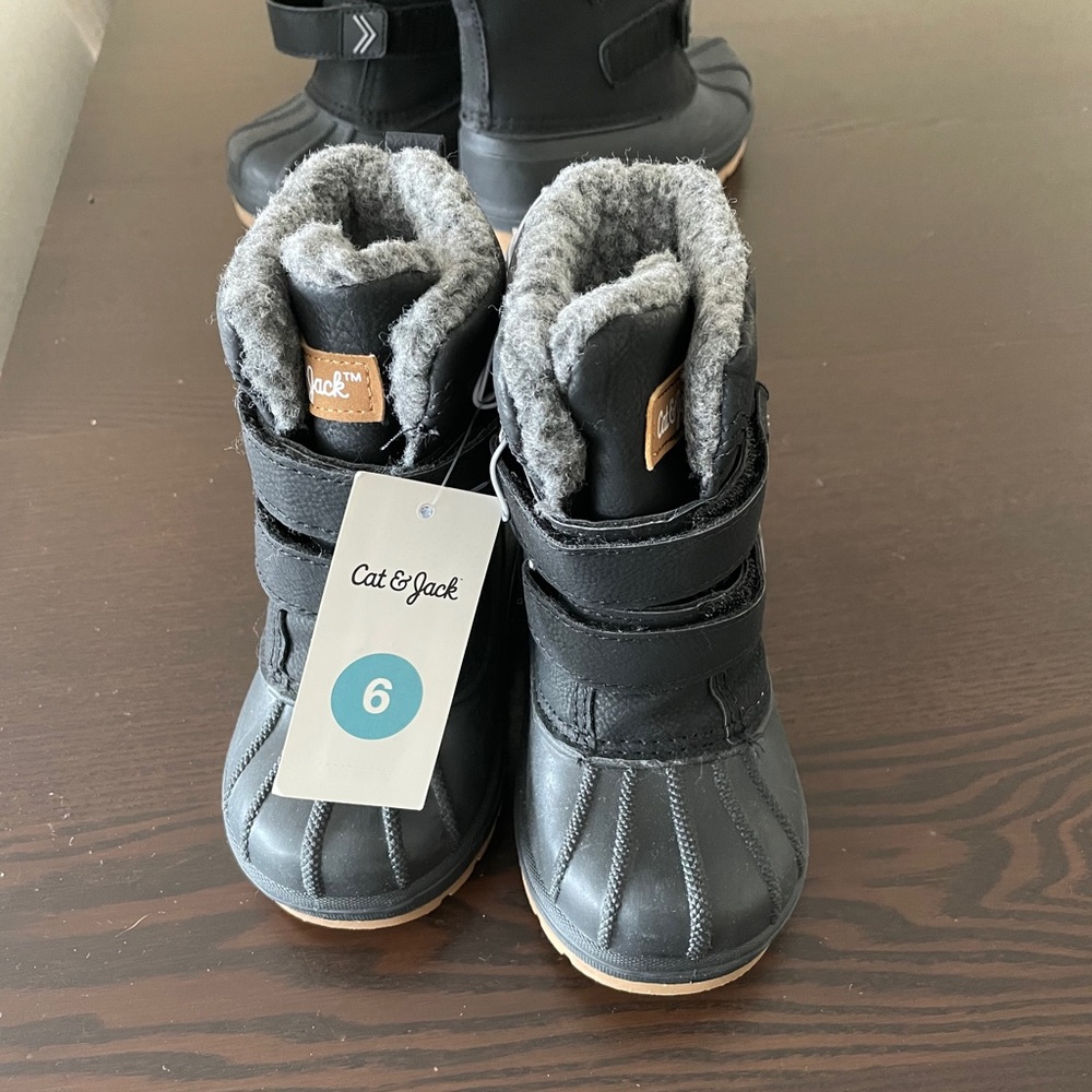 🌵NWT Cat & Jack Toddler Boy Snow Boots - Picture 5 of 11